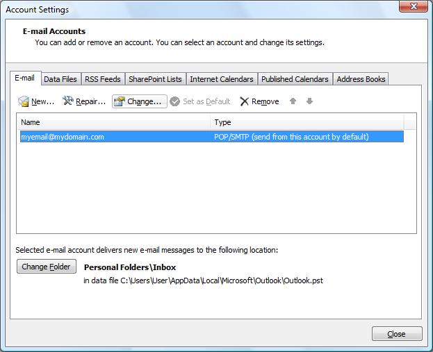 Outlook 2007 Authenticated Outlook 2007 Authenticated