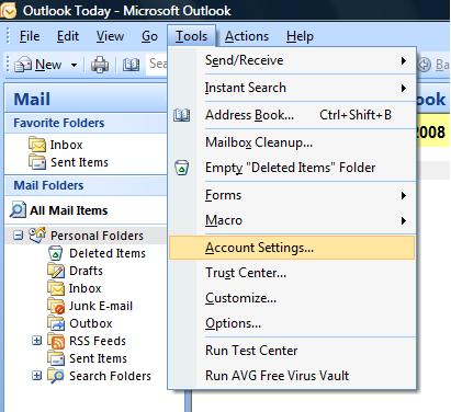 Outlook 2007 Tools Outlook 2007 Tools