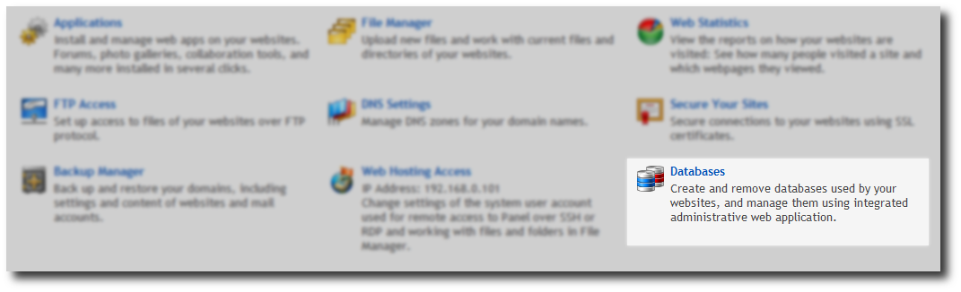 database select database select