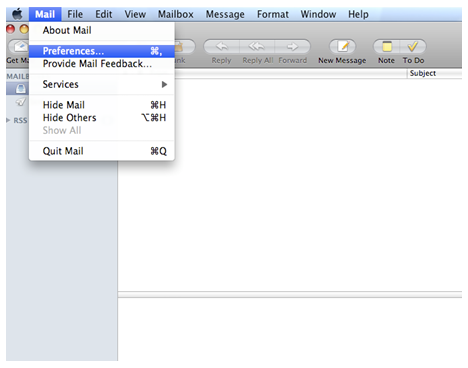 mac mail setup imap