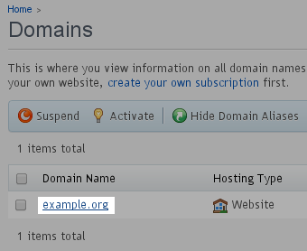 Select - Domain Select - Domain