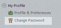 My Profile - Change Password My Profile - Change Password