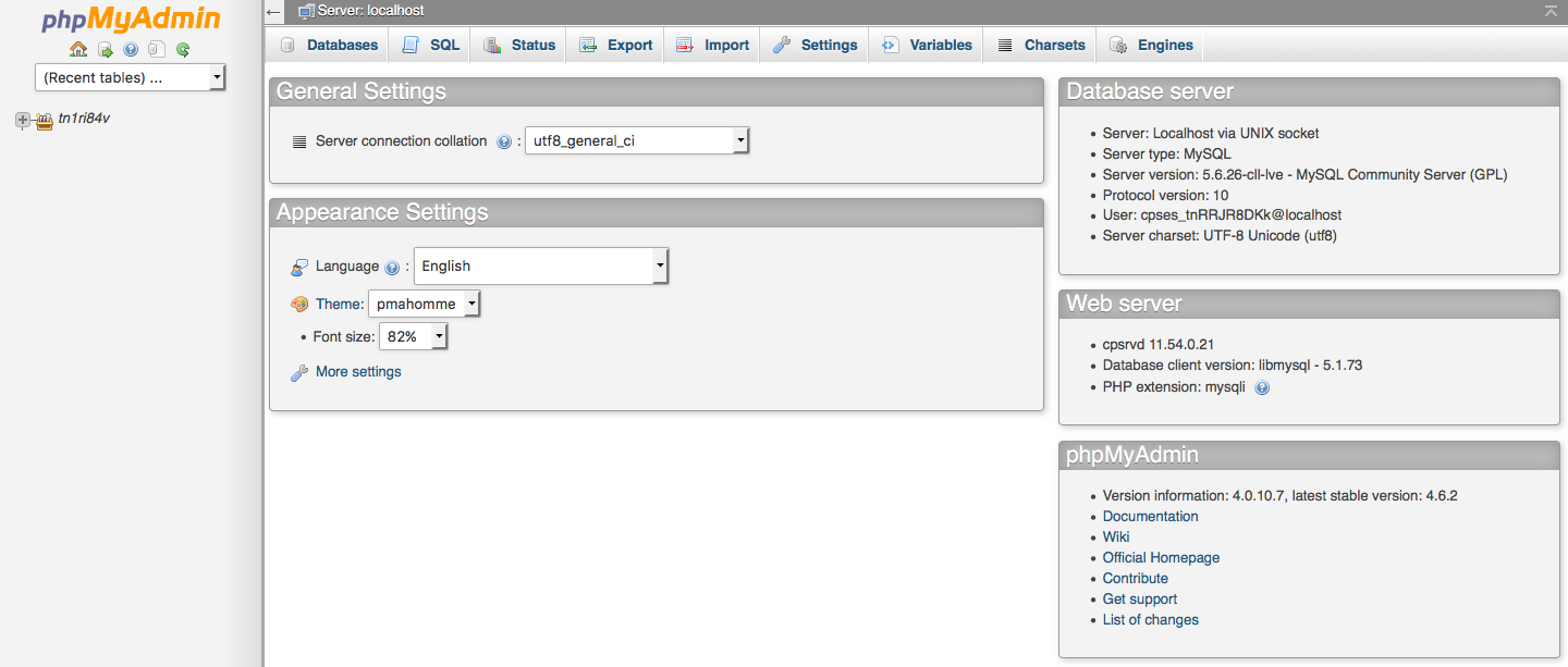 Access phpmyadmin without cpanel